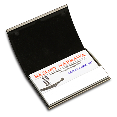 EMBOSS business card case,  black