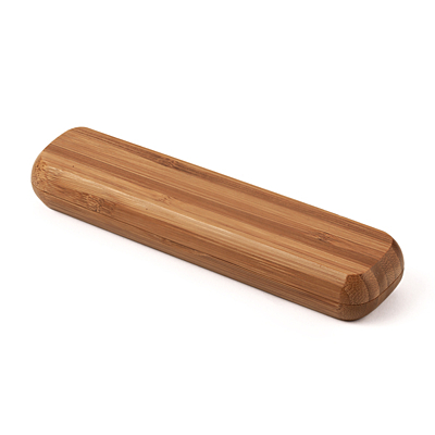 VIZELA guľôčkové pero z bambusu v krabičke, hnedá