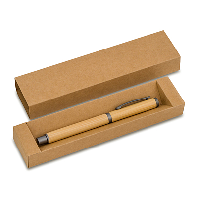 MACHINO bamboo ballpen in a box, beige
