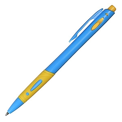 AZZURE kuličkové pero,  modrá/žlutá
