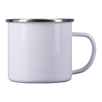 OLDIE enamel mug, white