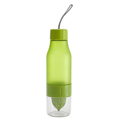 DELIGHT sports bottle 600 ml with juicer,  green