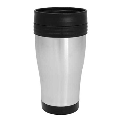 ODENSE thermo mug 400 ml,  silver