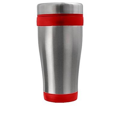 BODEN thermo mug 430 ml,  red/silver
