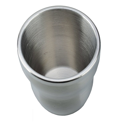 SUDBURY termohrnek 380 ml,  stříbrná/černá