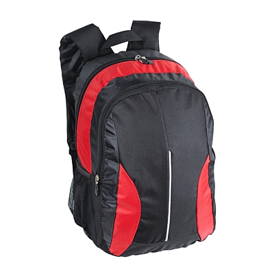 DES MOINES backpack,  red/black