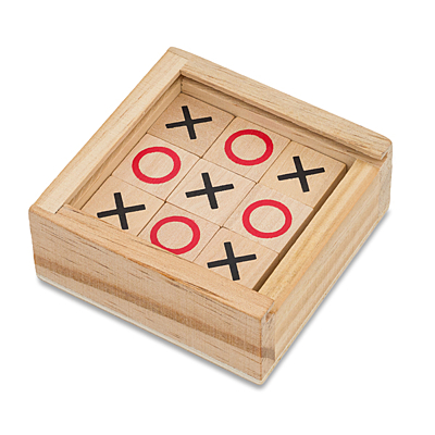 TIC TAC TOE game of noughts and crosses, beige