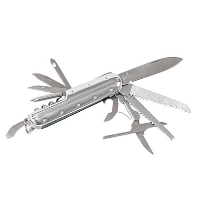 KONSTANZ pocket knife 13 functions,  silver