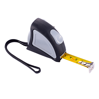 PINPOINT tape measure 3 m, grey