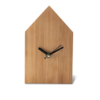 LA CASA bamboo clock, brown