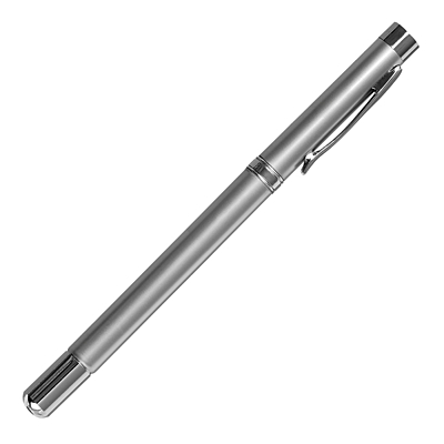 POINTER 4in1 guľôčkové pero s laserovým ukazovátkom, strieborná