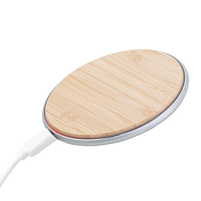 TOP BAMBOO wireless charger, brown