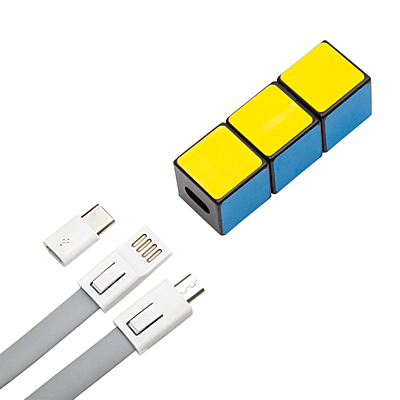 COLOR CLICK&GO USB cable,  multicolor