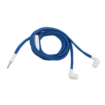 SHOESTRINGS headphones,  blue/white