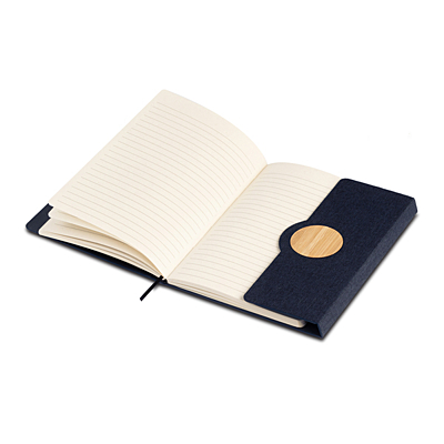 NESTOR notebook A5 made from RPET, dark blue