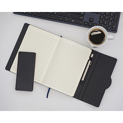 NESTOR notebook A5 made from RPET, dark blue