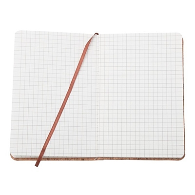 ROBLEDO zápisník so štvorčekovými stranami, hnedá