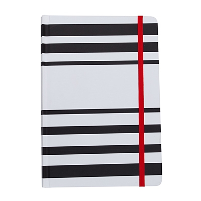 OVIEDO zápisník,  bílá/černá