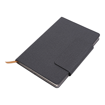 LEGAN notebook with pockets for business cards, black