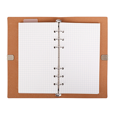 FORLI retro notebook with note cards, brown