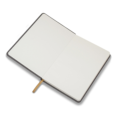 IRUN lined notepad with pocket, grey