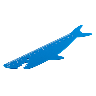 SHARKY ruler,  blue