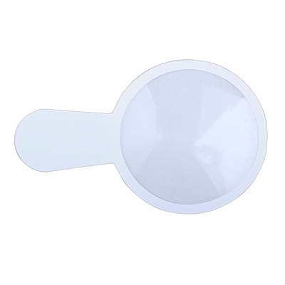 MAGNIFYING magnifying glass,  white