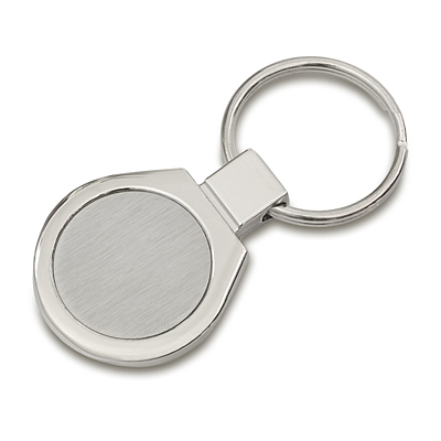 METAL PROMO metal key ring,  silver