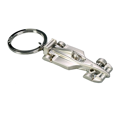 RACE metal key ring,  silver