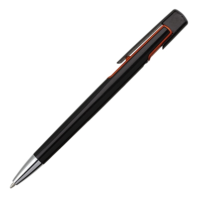 MODERN ballpoint pen,  orange/black
