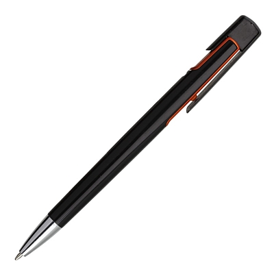 MODERN ballpoint pen,  orange/black