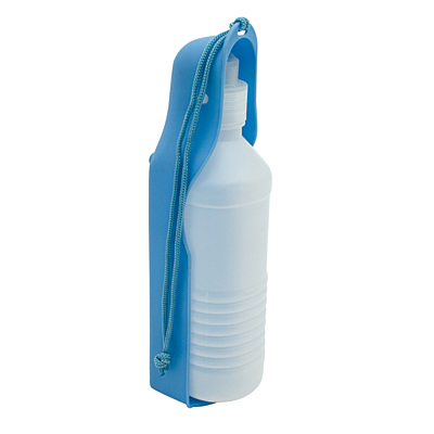 WALK DOG přenosná lahev na vodu pro psy 500 ml,  světle modrá