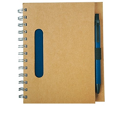ECO  notebook with clean pages 150x175 / 140 pages with pen