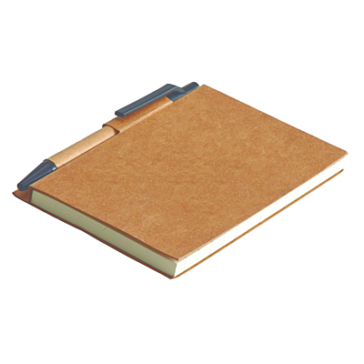 ECO LA LINEA zápisník s čistými stranami 110x90 / 160 stran s propiskou