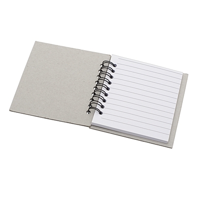 BLUE notebook with lined pages 87x97 / 100 pages,  grey/blue